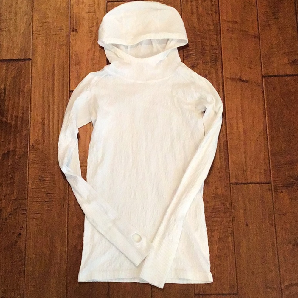 Lululemon white restless pullover hoodie (6)